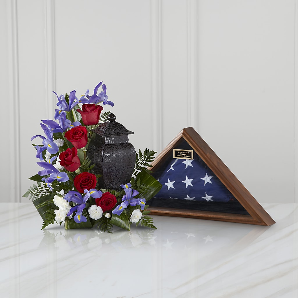 Patriotic Tribute Arrangement – BELLE'S FLOWERS, Huntington Beach CA