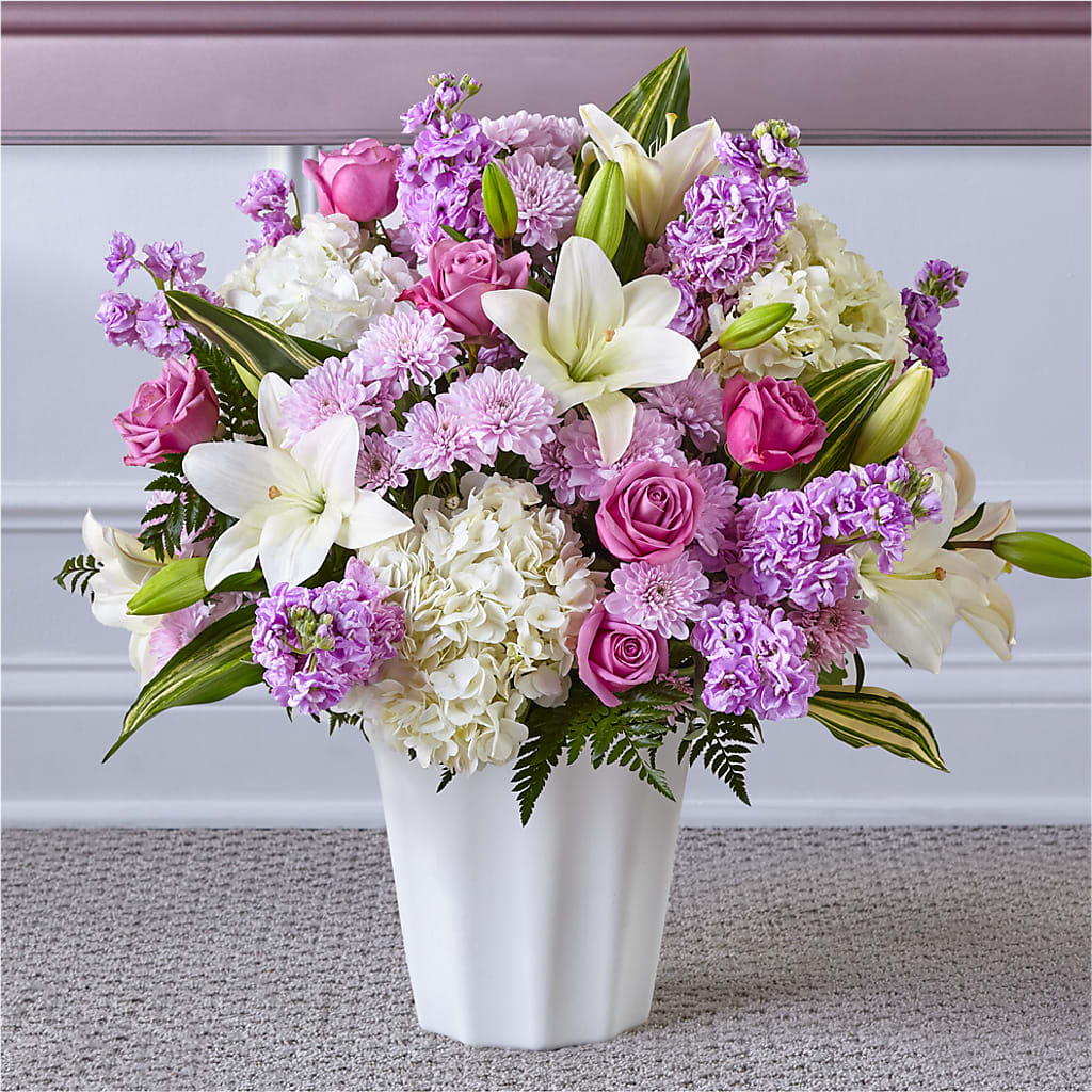 Heaven Sent Floor Basket – BELLE'S FLOWERS, Huntington Beach CA