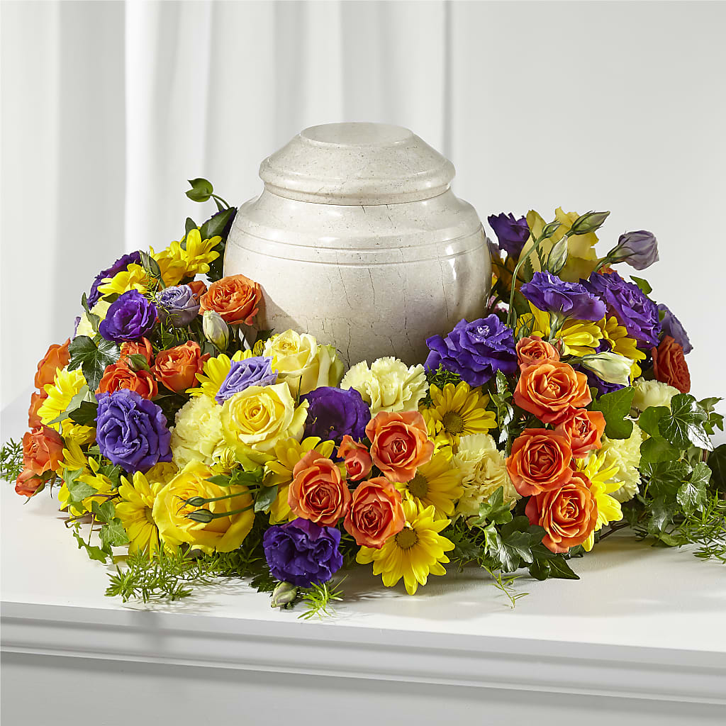 Blossoms of Remembrance Cremation Adornment – BELLE'S FLOWERS, Huntington Beach CA