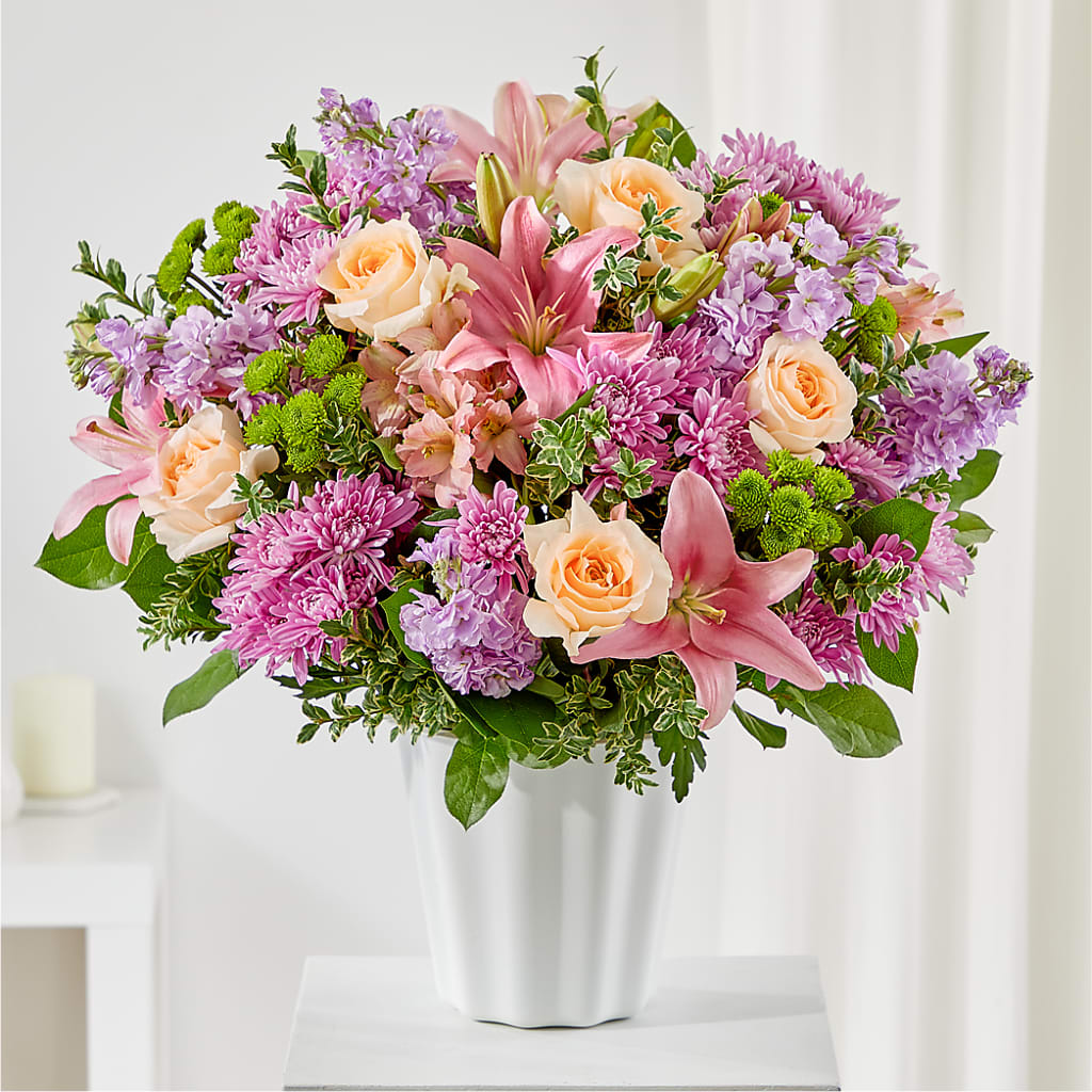 Supportive Embrace Tabletop Basket – BELLE'S FLOWERS, Huntington Beach CA