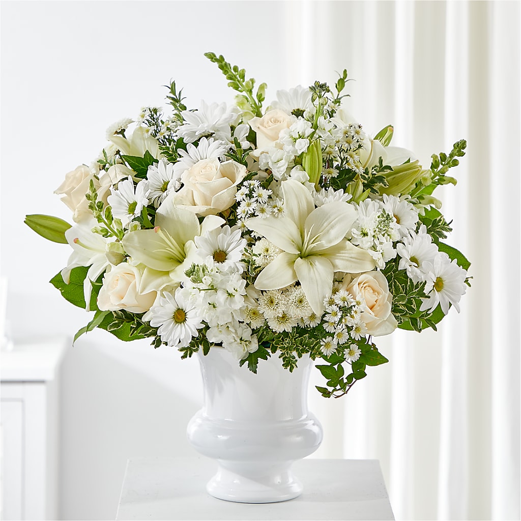 Uplifting Urn Arrangement – BELLE'S FLOWERS, Huntington Beach CA