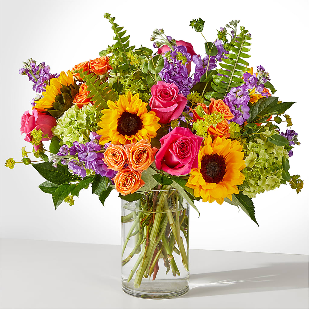 Vibrant Greetings Bouquet – BELLE'S FLOWERS, Huntington Beach CA