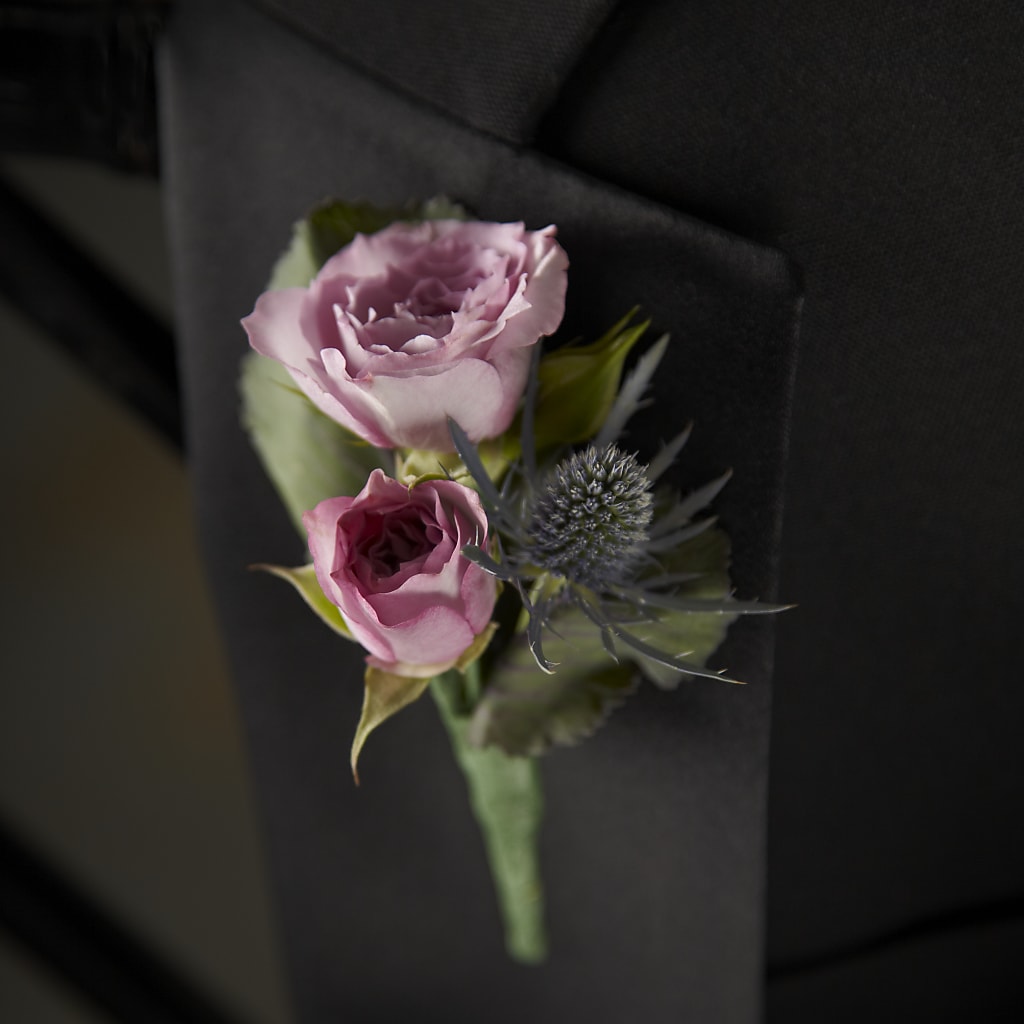Veronica Boutonniere – BELLE'S FLOWERS, Huntington Beach CA