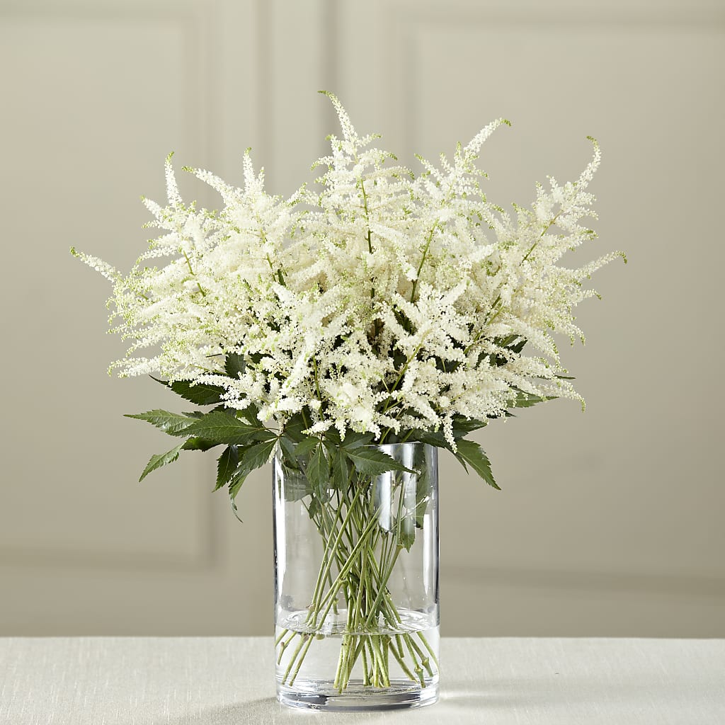White Astilbe Bouquet – BELLE'S FLOWERS, Huntington Beach CA