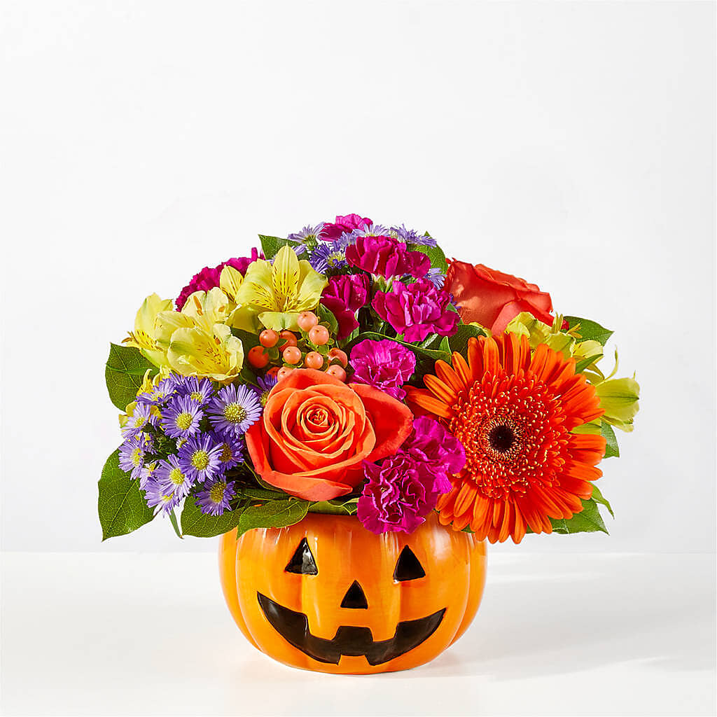 Tricks & Treats Pumpkin – BELLE'S FLOWERS, Huntington Beach CA
