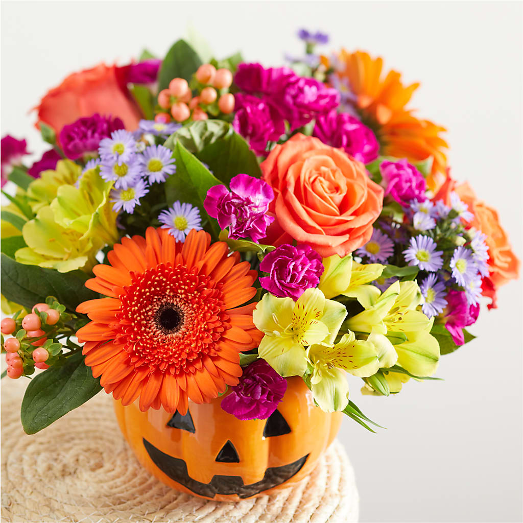 Tricks & Treats Pumpkin – BELLE'S FLOWERS, Huntington Beach CA