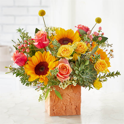 Sunflower Season Bouquet – BELLE'S FLOWERS, Huntington Beach CA