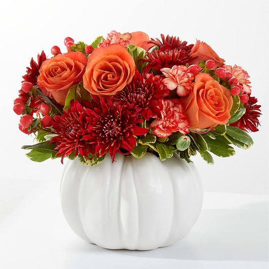 Autumn Air Pumpkin Bouquet – BELLE'S FLOWERS, Huntington Beach CA