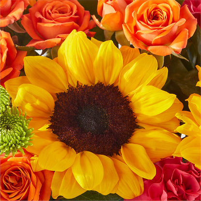 Sun-drenched Blooms Box Bouquet – BELLE'S FLOWERS, Huntington Beach CA