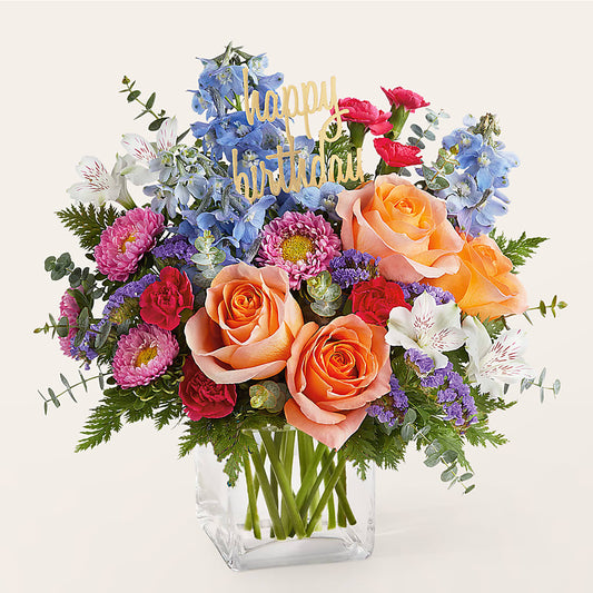 Birthday Bash Bouquet – BELLE'S FLOWERS, Huntington Beach CA