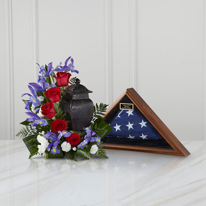 Patriotic Tribute Arrangement – BELLE'S FLOWERS, Huntington Beach CA
