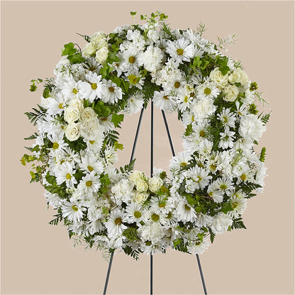 Faithful Wishes Wreath – BELLE'S FLOWERS, Huntington Beach CA