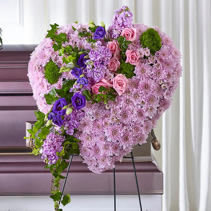 Treasured Love Standing Heart – BELLE'S FLOWERS, Huntington Beach CA