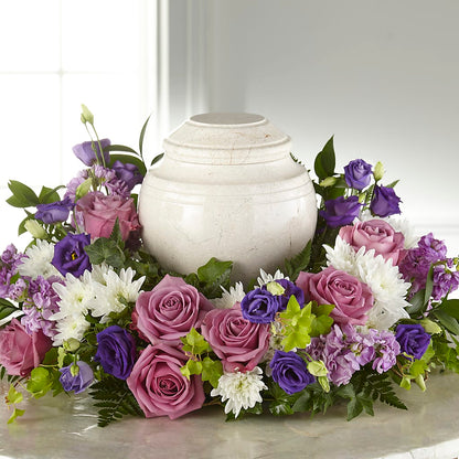 Blooming Sympathy Cremation Adornment – BELLE'S FLOWERS, Huntington Beach CA