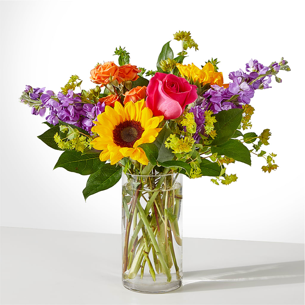 Vibrant Greetings Bouquet – BELLE'S FLOWERS, Huntington Beach CA