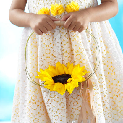 Sweet Sunshine Flower Girl Bouquet – BELLE'S FLOWERS, Huntington Beach CA